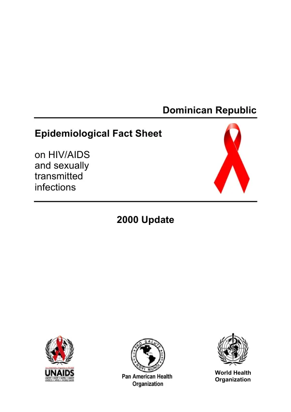 Dominican Republic : epidemiological fact sheet on HIV/AIDS and sexually transmitted infections -- 2000 update