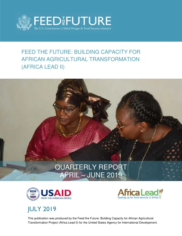 Africa Lead FY 2018 Quarter 3 Public Report