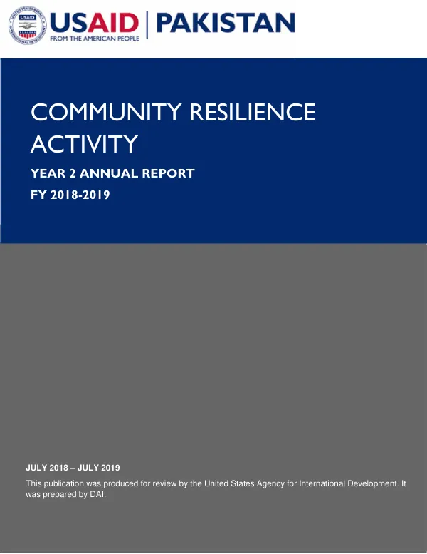 CRA Year 1 Annual Report