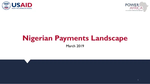 Nigerian Payments Landscape