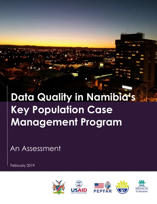 Data Quality in Namibia’s Key Population Case Management Program: An Assessment