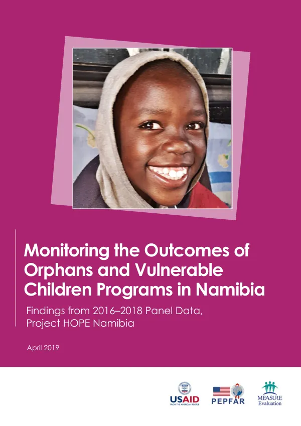 Monitoring the Outcomes of Orphans and Vulnerable Children Programs in Namibia: Findings from 2016–2018 Panel Data