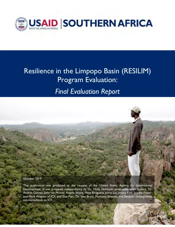 Resilience in the Limpopo Basin (RESILIM) Program Evaluation: Final Evaluation Report