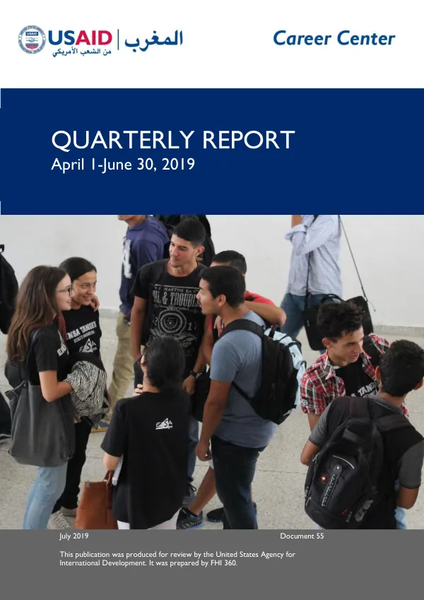 Quarterly Report: USAID Career Center