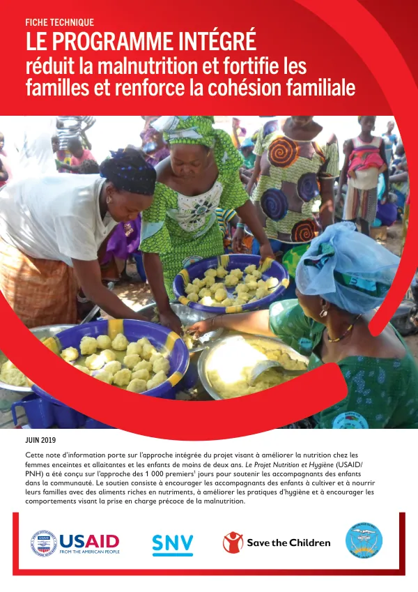 Approche intégrée du projet USAID/PNH pour améliorer la nutrition chez les femmes enceintes et allaitantes et les enfants de moins de deux ans