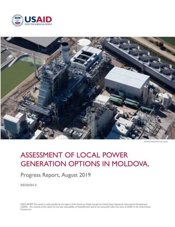 Assessment of Local Power Generation Options in Moldova