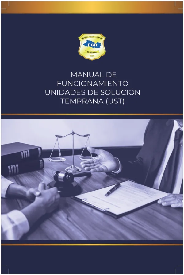 Manual de Funcionamiento Unidades de Solución Temprana