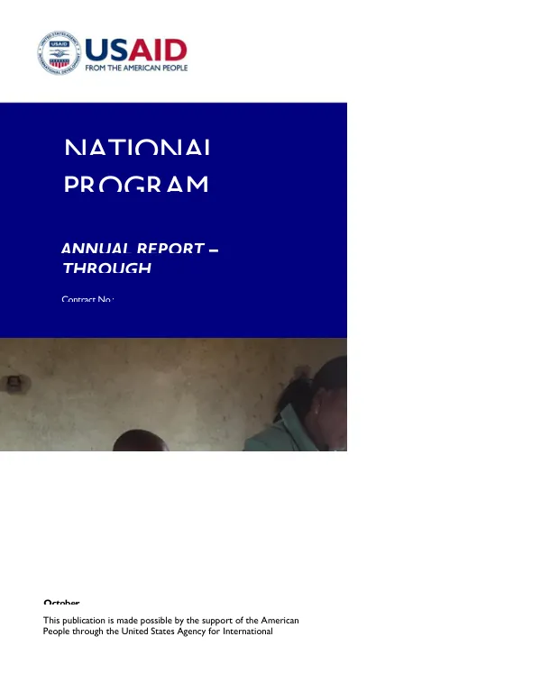 National Reading Program – YESA Annual Report October 1, 2018 – September 30, 2019