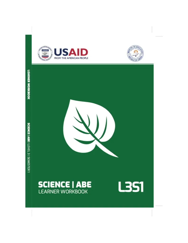 Accelerated Quality Education Teacher Guides and Learner Workbooks Series, Science, Level 3, Semester 1