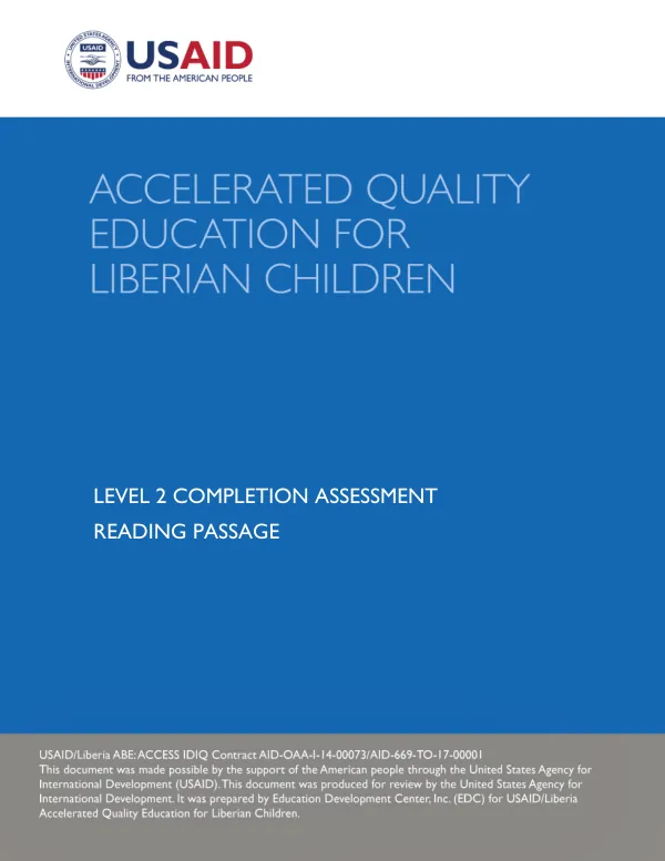 Accelerated Quality Education for Liberian Children | Education Officers Training Cycle 2 2019