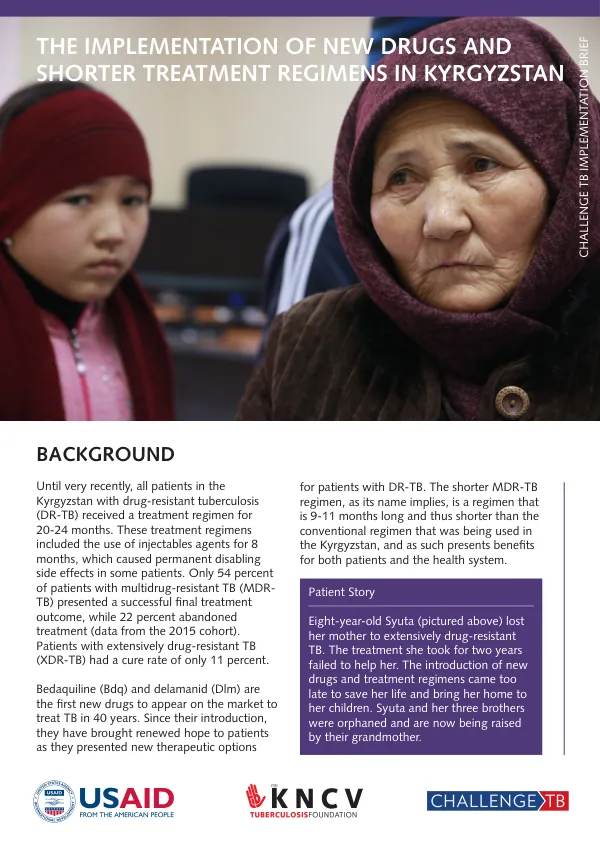 Challenge TB ND&R Implementation Brief Krygyzstan