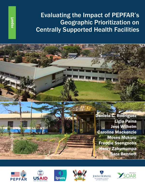 Evaluating the impact of PEPFAR’s geographic prioritization on centrally-supported health facilities