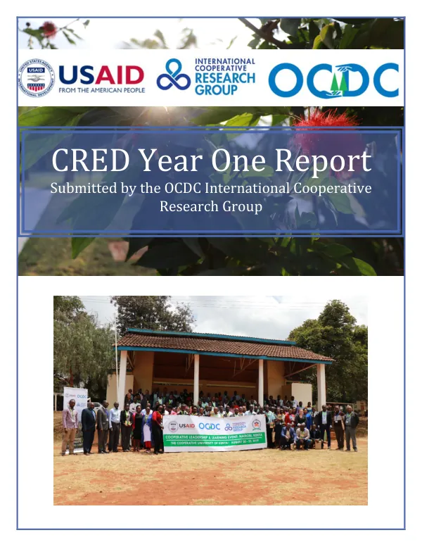 CRED Year One Report