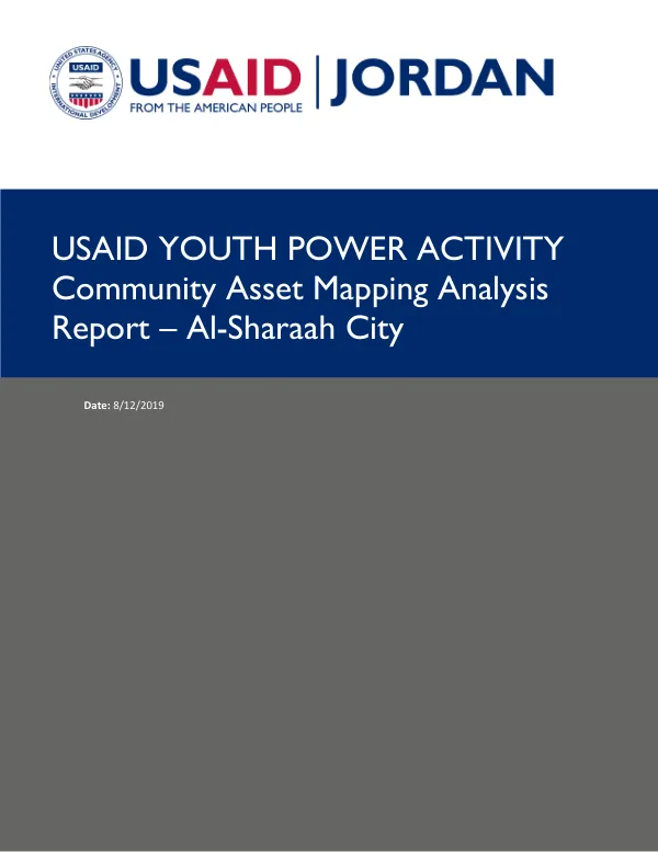 USAID Youth Power Activity Community Asset Mapping Analysis Report – Al-Sharaah City