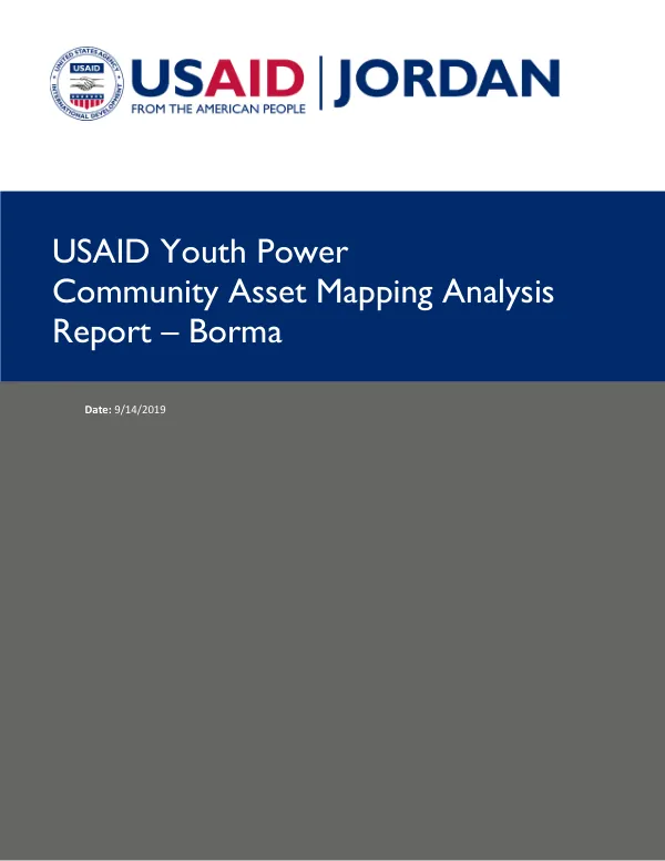 USAID Youth Power Community Asset Mapping Analysis Report – Borma