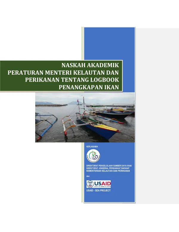Naskah Akademik Permen KP tentang Log Book Penangkapan Ikan