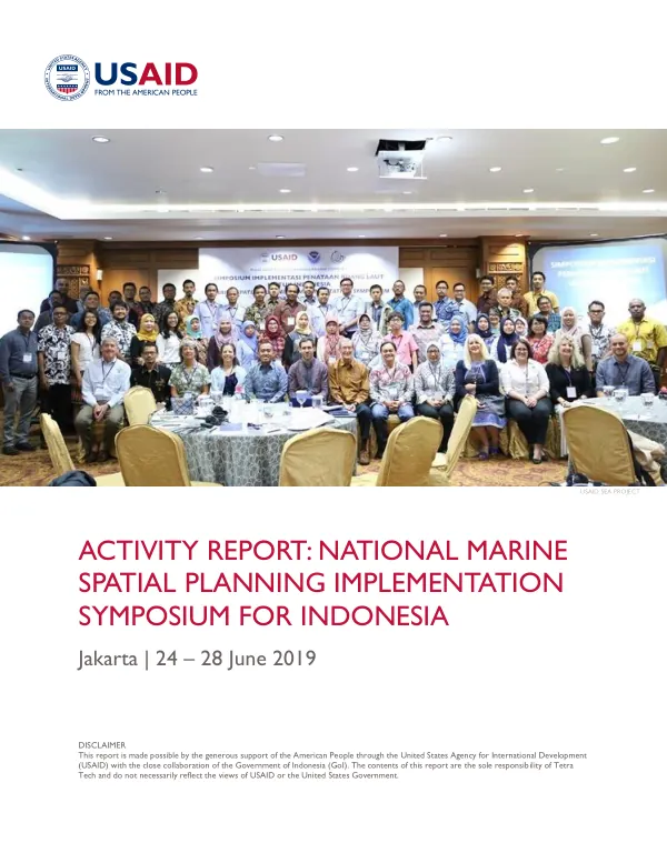 Activity Report: National Marine Spatial Planning Implementation Symposium for Indonesia