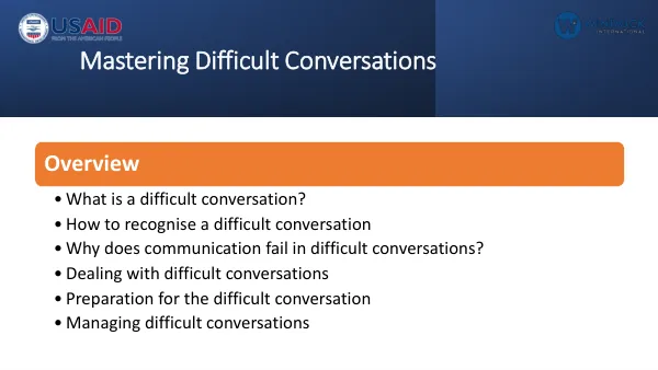 Mastering Difficult Conversations