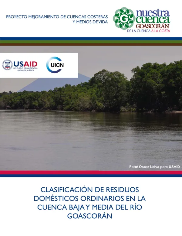 Final Report: Clasificación de residuos domésticos ordinarios en la cuenca del río Goascorán