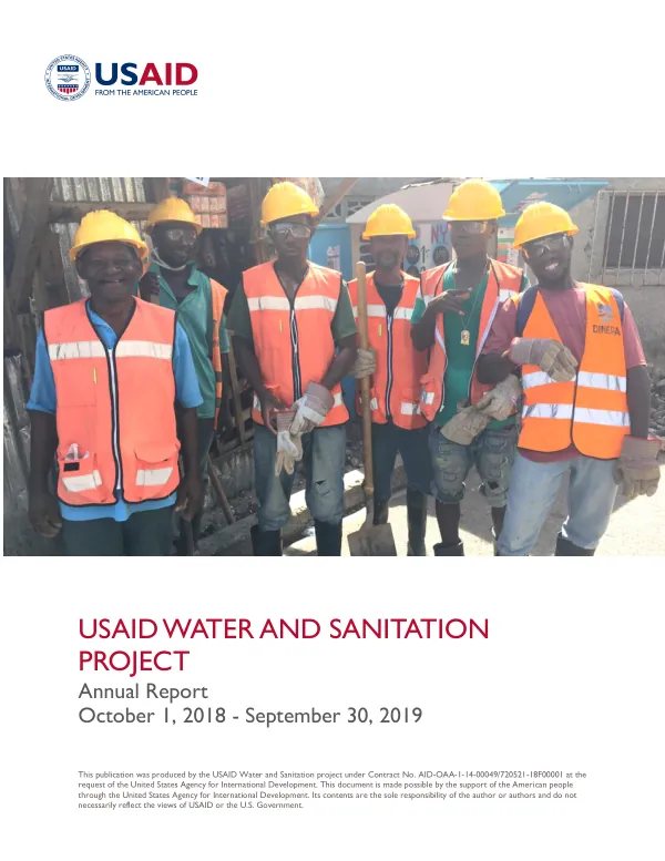 Annual Report: USAID Water and Sanitation Project in Haiti