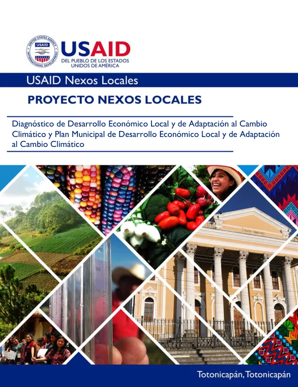 Diagnóstico de Desarrollo Económico Local y de Adaptación al Cambio Climático y Plan Municipal de Desarrollo Económico Local y de Adaptación al Cambio Climático