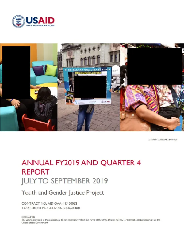 Annual Report: Guatemala Youth and Gender Justice Project 2019