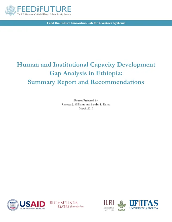 Human and Institutional Capacity Development Gap Analysis in Ethiopia: Summary Report and Recommendations