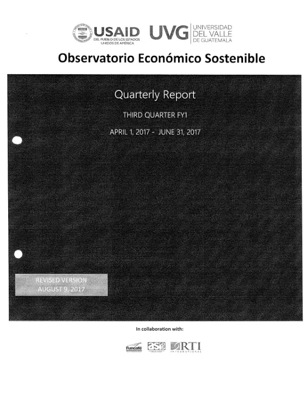 Quarterly Report: Third Quarterly FY1