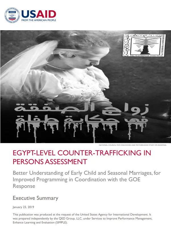 Egypt-Level Counter-Trafficking in Persons Assessment