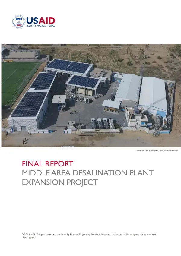 Final Report: Middle Area Desalination Plant Expansion Project