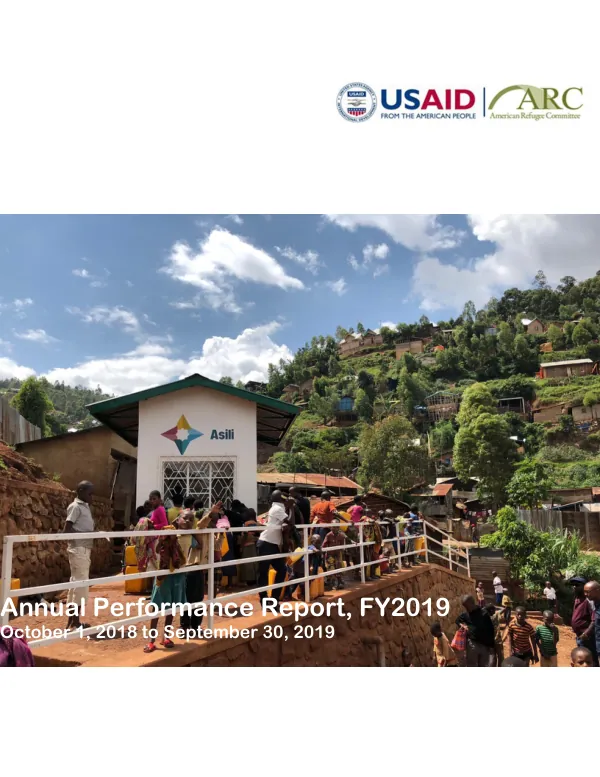 Annual Performance Report, FY2019