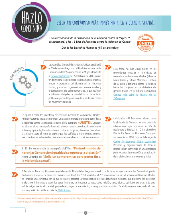 16 Días de Activismo contra la Violencia de Género