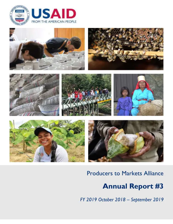 Annual Report #3 FY 2019: Producers to Markets Alliance