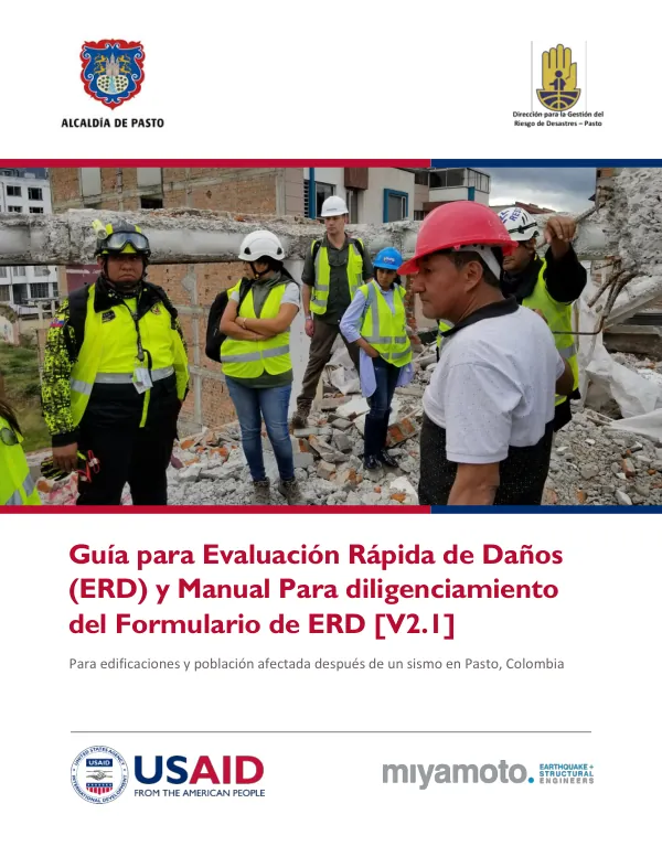 Guía para Evaluación Rápida de Daños y Manual Para diligenciamiento del Formulario de ERD [V2.1]