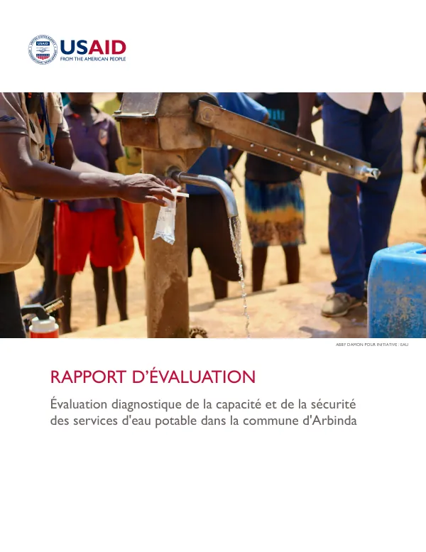 Rapport d'évaluation de la capacité et de la sécurité des services d'eau potable dans la commune d'Arbinda