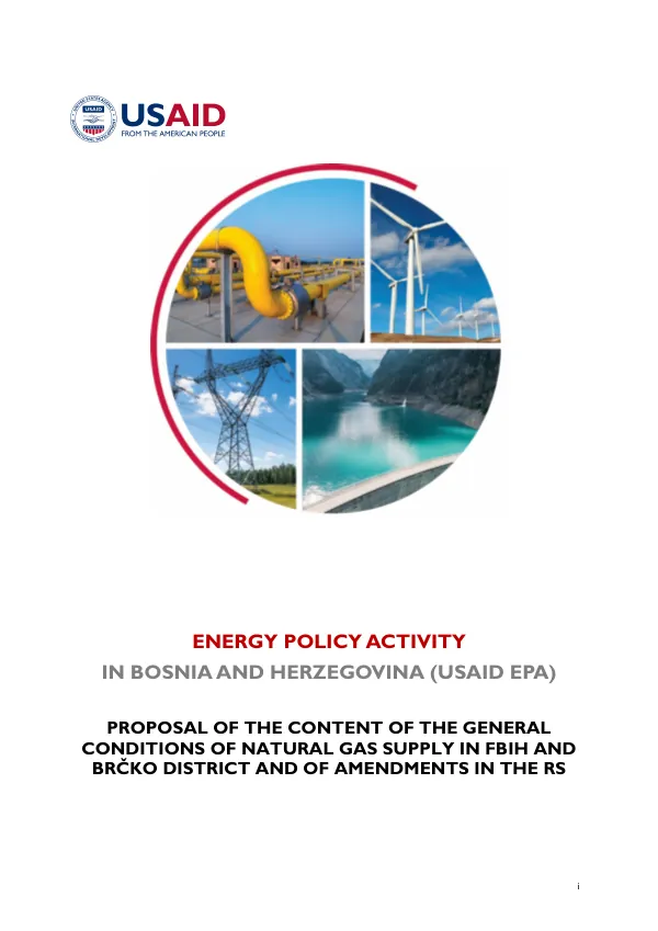 ENERGY POLICY ACTIVITY IN BOSNIA AND HERZEGOVINA (USAID EPA)