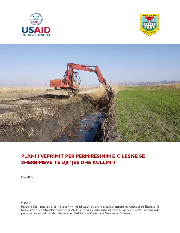 Plani i Veprimit për Përmirësimin e Cilësisë së Shërbimeve të Ujitjes dhe Kullimit