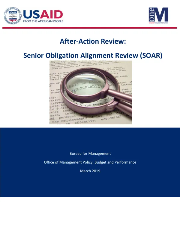 After-Action Review: Senior Obligation Alignment Review (SOAR)
