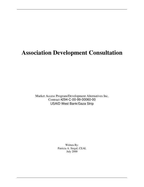 Project assistance completion report : resources for industrial development project (REDI), project no. 596-0128