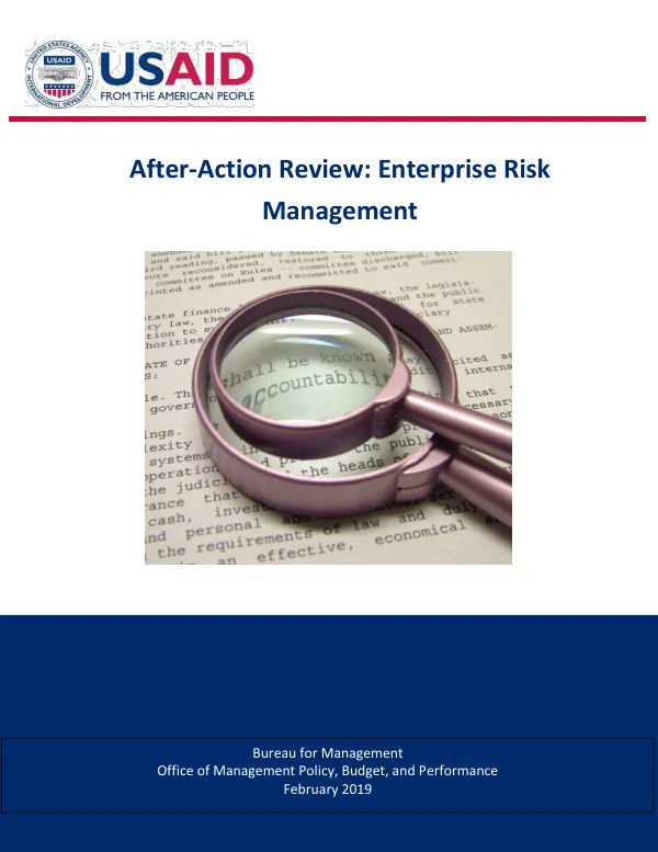 After-Action Review: Enterprise Risk Management