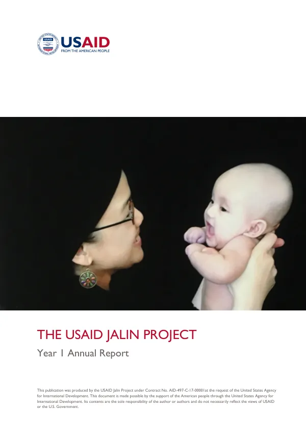 USAID Jalin Project Year 1 Annual Report
