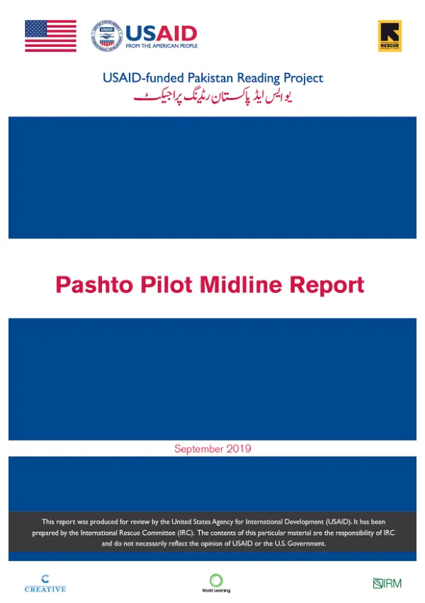 Pashto Pilot Midline Report