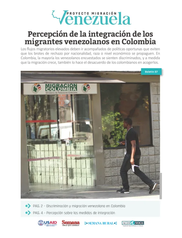 Percepción de la Migración en Colombia