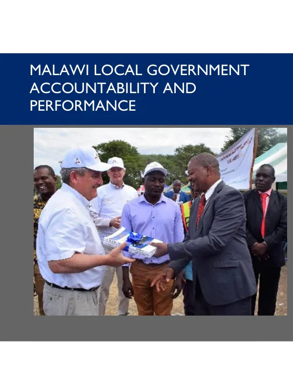 Malawi Local Government Accountability and Performance (LGAP) Quarterly Report FY2019, Quarter 3