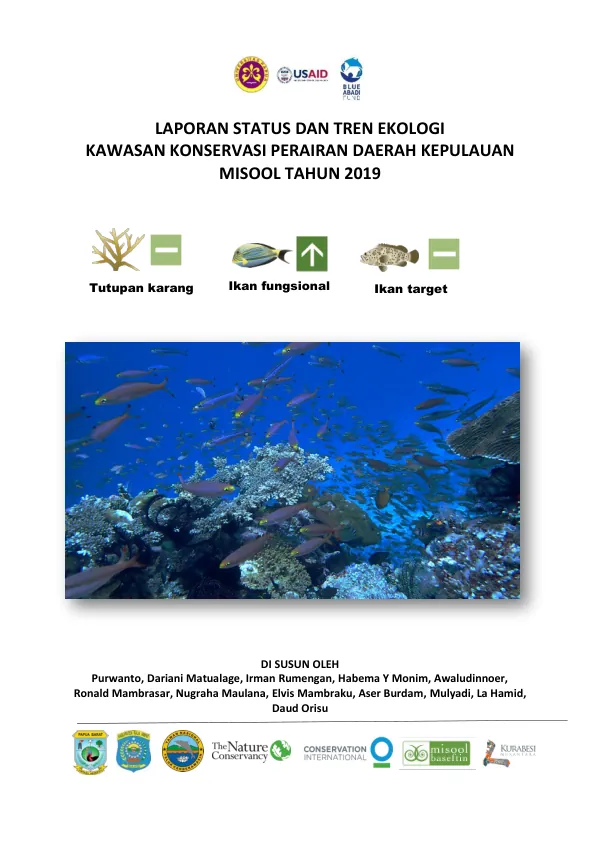 Laporan Status dan Tren Ekologi Kawasan Konservasi Perairan Daerah Kepulauan Misool Tahun 2019