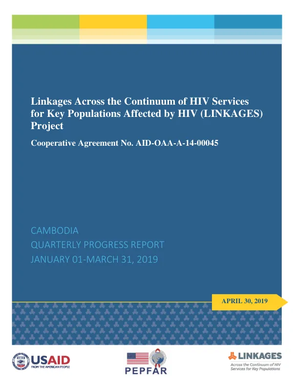 LINKAGES Quarterly Report (January 1-March 31, 2019) - CAMBODIA