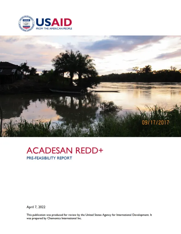 GABARRA CATALAURA AND MOTILON BARI REDD+ PRE-FEASIBILITY REPORT