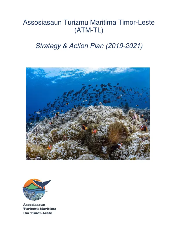 Strategy & Action Plan (2019-2021) for Assosiasaun Turizmu Maritima Timor-Leste (ATM-TL)