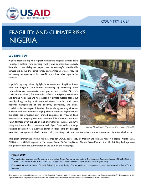 Fragility and Climate Risks in Nigeria