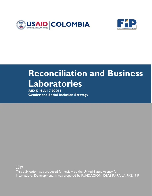 Reconciliation and Business Laboratories: Gender and Social Inclusion Strategy